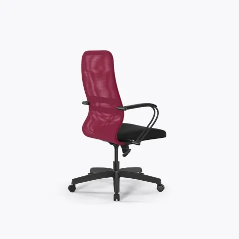 Кресло Метта Sit 8 B2-8K - X1+UMF(X1) /Uh00/Wh00/K3bL(M09.B02.G15.W01), Красный-Черный