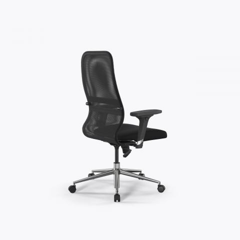 Кресло Метта Sit 8 B2-8D - X1+UMF(X1) /Uh00/Wh00/D02P(M09.B23.G18.W01), Тем.серый-Черный