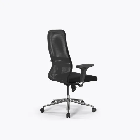 Кресло Метта Sit 8 B2-8D - X1+UMF(X1) /Uh00/Wh00/D02P(M09.B23.G18.W01), Тем.серый-Черный