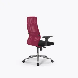 Кресло Метта Sit 8 B2-8D - X1+UMF(X1) /Uh00/Wh00/D02P(M09.B23.G18.W01), Красный-Черный