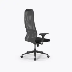 Кресло Метта Sit 8 B1-8D - X1+UMF(X1) /Uh00/Wh00/D02P(M09.B11.G19.W02), Св.серый-Черный