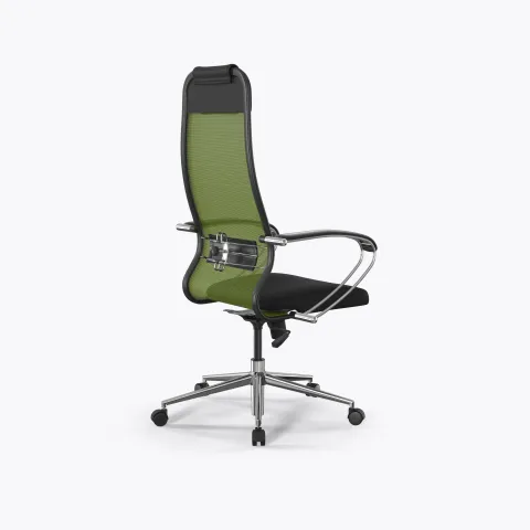 Кресло Метта Sit 10 B1-111K - X2+UMF(X1) /Ub00/Wh00/K1cL(M09.B23.G18.W01), Зеленый-Черный