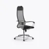 Кресло Метта Sit 10 B1-111K - X2+UMF(X1) /Ub00/Wh00/K1cL(M09.B23.G18.W01), Св.серый-Черный