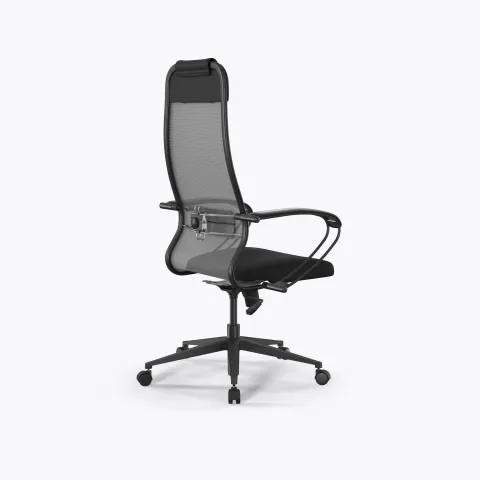 Кресло Метта Sit 10 B1-111K - X2+UMF(X1) /Ub00/Wh00/K1bL(M09.B11.G19.W02), Серый-Черный