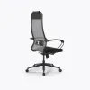Кресло Метта Sit 10 B1-111K - X2+UMF(X1) /Ub00/Wh00/K1bL(M09.B11.G19.W02), Св.серый-Черный