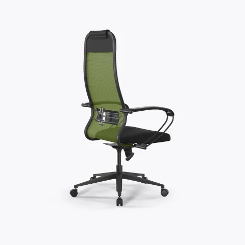 Кресло Метта Sit 10 B1-111K - X2+UMF(X1) /Ub00/Wh00/K1bL(M09.B11.G19.W02), Зеленый-Черный