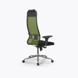 Кресло Метта Sit 10 B1-111D - X2+UMF(X1) /Ub00/Wh00/D02P(M09.B23.G18.W01), Зеленый-Черный