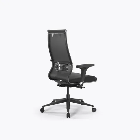 Кресло Метта SynchroSit 10 B2-163D - T+Extra /Km00/Wm12/D02P(M24.B11.G19.W02), Серый-Черный