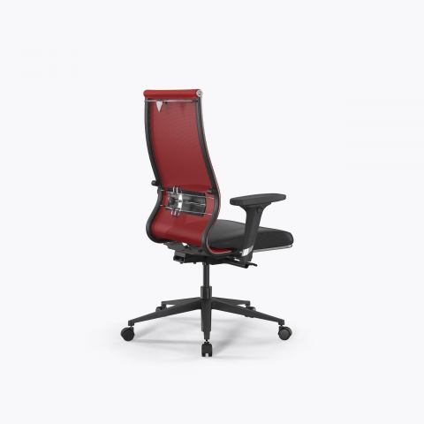 Кресло Метта SynchroSit 10 B2-163D - T+Extra /Km00/Wm12/D02P(M24.B11.G19.W02), Красный-Черный