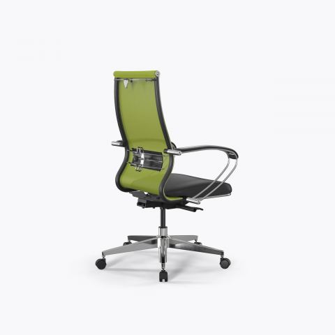 Кресло Метта SynchroSit 10 B2-163K - T+Extra /Km00/Wm12/K1cL(M24.B22.G18.W02), Лайм-Черный