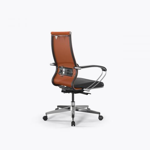 Кресло Метта SynchroSit 10 B2-163K - T+Extra /Km00/Wm12/K1cL(M24.B22.G18.W02), Оранжевый-Черный