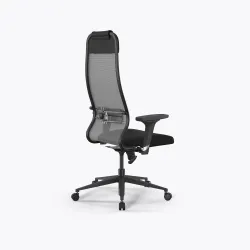 Кресло Метта Sit 10 B1-111D - X2+UMF(X1) /Ub00/Wh00/D02P(M09.B11.G19.W02), Серый-Черный