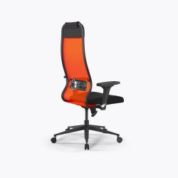 Кресло Метта Sit 10 B1-111D - X2+UMF(X1) /Ub00/Wh00/D02P(M09.B11.G19.W02), Оранжевый-Черный