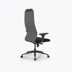 Кресло Метта Sit 8 B1-10D - UMF(X1) /Uh02/Wh00/D02P(M09.B11.G19.W02), Св.серый-Черный