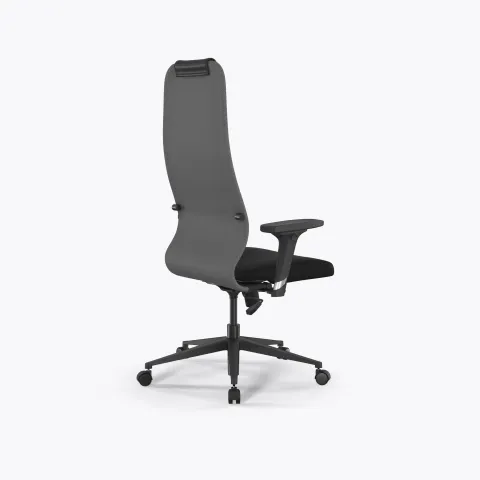 Кресло Метта Sit 8 B1-10D - UMF(X1) /Uh02/Wh00/D02P(M09.B11.G19.W02), Св.серый-Черный