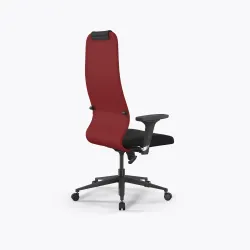 Кресло Метта Sit 8 B1-10D - UMF(X1) /Uh02/Wh00/D02P(M09.B11.G19.W02), Красный-Черный