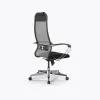 Кресло Метта Sit 10 B1-111K - X2+UMF(X1) /Ub00/Wh00/K1cL(M09.B22.G18.W02), Св.серый-Черный