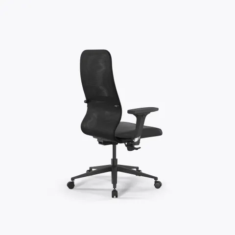 Кресло Метта SynchroSit 8 B2-9D - X2+Extra /Uh00/Wh12/D02P(M25.B11.G19.W02), Черный