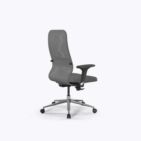 Кресло Метта SynchroSit 8 B2-9D - X2+Extra /Uh00/Wh12/D02P(M25.B23.G18.W02), Серый