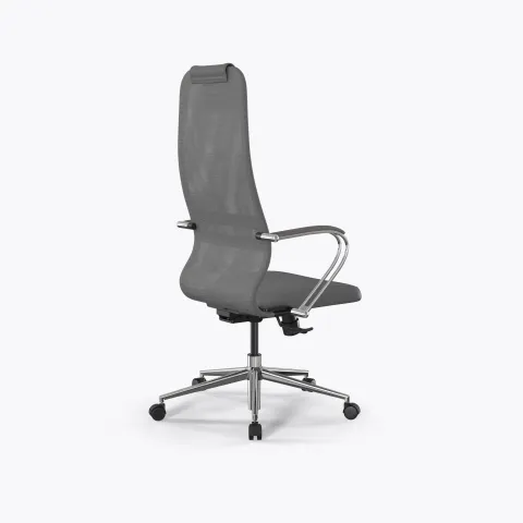 Кресло Метта SynchroSit 8 B1-9K - X2+Extra /Uh00/Wh12/K3cL(M25.B23.G18.W02), Серый