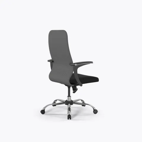 Кресло Метта Sit 8 B2-10U - UMF(X1) /Uh02/Wh00/U1mL-b(M09.B21.G20.W01), Св.серый-Черный