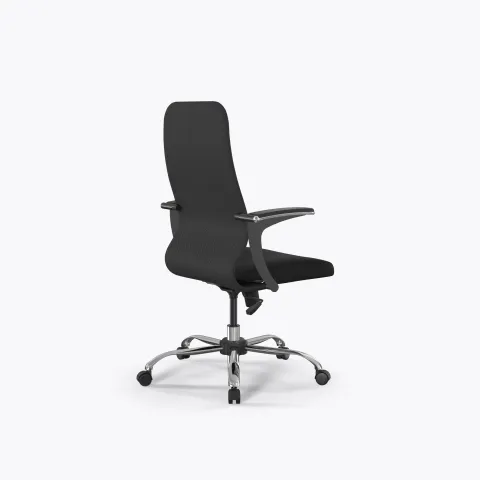 Кресло Метта Sit 8 B2-10U - UMF(X1) /Uh02/Wh00/U1mL-b(M09.B21.G20.W01), Тем.серый-Черный