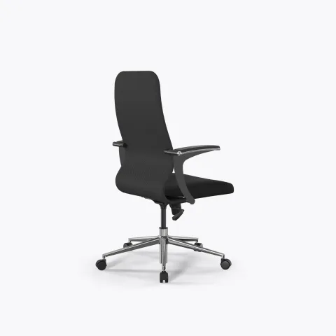 Кресло Метта Sit 8 B2-10U - UMF(X1) /Uh02/Wh00/U1mL-b(M09.B23.G18.W01), Тем.серый-Черный
