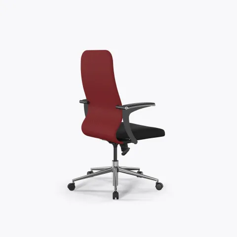 Кресло Метта Sit 8 B2-10U - UMF(X1) /Uh02/Wh00/U1mL-b(M09.B23.G18.W01), Красный-Черный