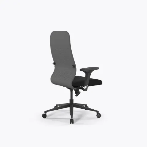 Кресло Метта Sit 8 B2-10D - UMF(X1) /Uh02/Wh00/D02P(M09.B11.G19.W02), Св.серый-Черный