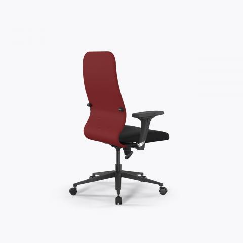 Кресло Метта Sit 8 B2-10D - UMF(X1) /Uh02/Wh00/D02P(M09.B11.G19.W02), Красный-Черный