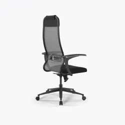 Кресло Метта Sit 10 B1-111U - X2+UMF(X1) /Ub00/Wh00/U0mL-b(M09.B11.G19.W02), Серый-Черный