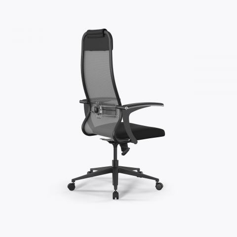 Кресло Метта Sit 10 B1-111U - X2+UMF(X1) /Ub00/Wh00/U0mL-b(M09.B11.G19.W02), Серый-Черный