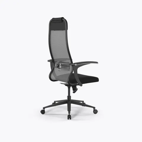 Кресло Метта Sit 10 B1-111U - X2+UMF(X1) /Ub00/Wh00/U0mL-b(M09.B11.G19.W02), Серый-Черный