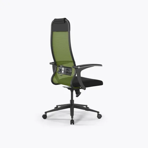 Кресло Метта Sit 10 B1-111U - X2+UMF(X1) /Ub00/Wh00/U0mL-b(M09.B11.G19.W02), Зеленый-Черный