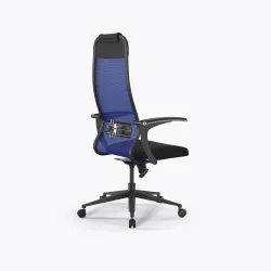 Кресло Метта Sit 10 B1-111U - X2+UMF(X1) /Ub00/Wh00/U0mL-b(M09.B11.G19.W02), Синий-Черный