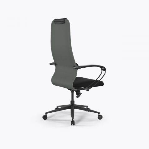 Кресло Метта Sit 8 B1-10K - UMF(X1) /Uh02/Wh00/K1bL(M09.B11.G19.W02), Тем.серый-Черный