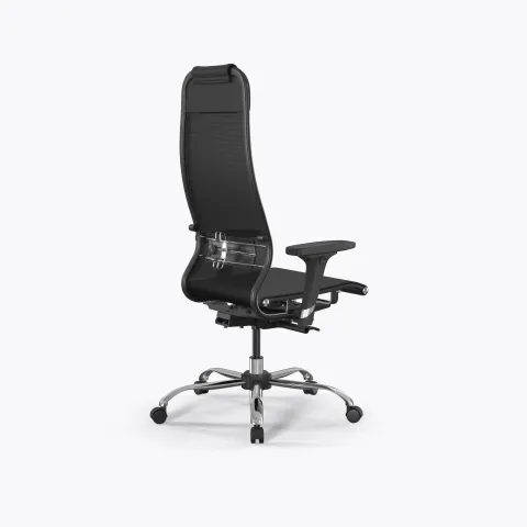 Кресло Метта SynchroSit 10 B1-104D - T /Um00/Nb00/D02P(M23.B21.G20.W01), Черный
