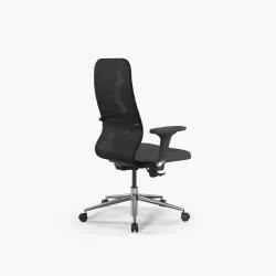 Кресло SynchroSit 8 B2-9D - X2+Bahama /Uh00/Wh12/D02P(M25.B23.G18.W02), Черный-Тем.серый