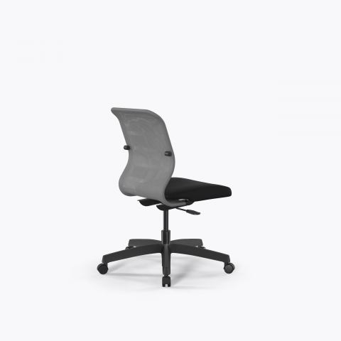 Кресло Sit 8 M4-8 - X2+UMF(X1) /Uh00/Wh00(M01.B02.G15.W01), Серый-Черный