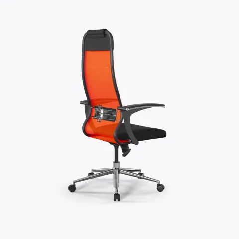 Кресло Sit 10 B1-111U - X2+UMF(X1) /Ub00/Wh00/U0mL-b(M09.B23.G18.W01), Оранжевый-Черный