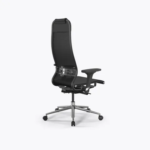 Кресло SynchroSit 10 B1-104D - T /Um00/Nb00/D02P(M23.B23.G18.W02), Черный