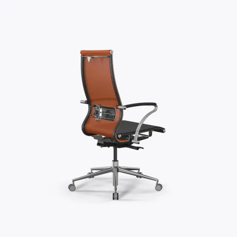 Кресло SynchroSit 10 B2-107K - T /Km00/Nb00/K15cL(M23.B23.G18.W13), Оранжевый-Черный
