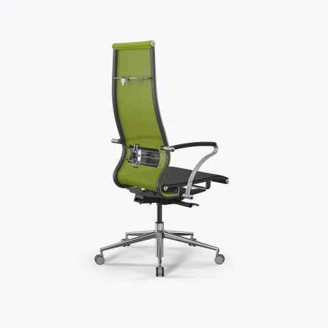 Кресло SynchroSit 10 B1-107K - T /Km00/Nb00/K15cL(M23.B23.G18.W13), Лайм-Черный