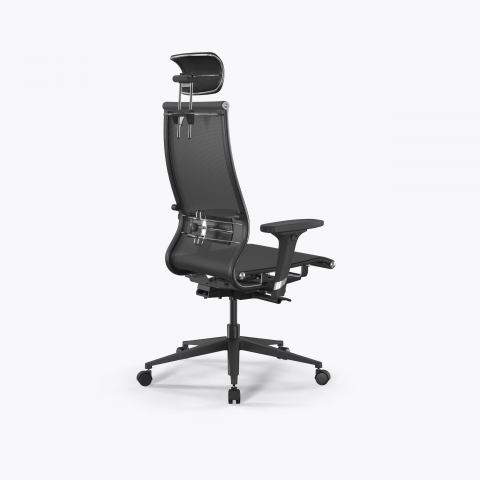 Кресло SynchroSit 10 B2-107D - T /Km00/Nb00/D02P/H13mL-2D(M23.B11.G19.W02), Серый