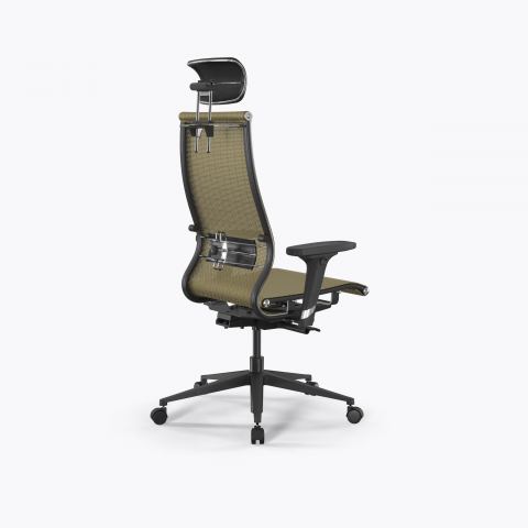 Кресло SynchroSit 10 B2-107D - T /Km00/Nb00/D02P/H13mL-2D(M23.B11.G19.W02), Золотой ротанг