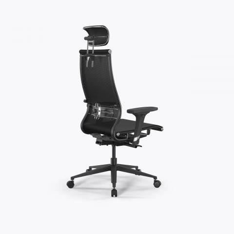 Кресло SynchroSit 10 B2-107D - T /Km00/Nb00/D02P/H13mL-2D(M23.B11.G19.W02), Черный