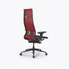 Кресло SynchroSit 10 B1-107D - T /Km00/Nb00/D02P(M23.B11.G19.W02), Красный-Черный