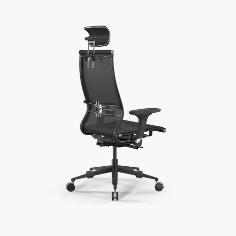 Кресло SynchroSit 10 L2-107D - TV /Km00/Nb00/D02P/H13mL-2D(M24.B11.G19.W25), Черный
