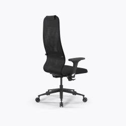 Кресло SynchroSit 8 B1-9D - X2+UMF(SY271) /Uh00/Wh12/D02P(M25.B11.G19.W26), Черный