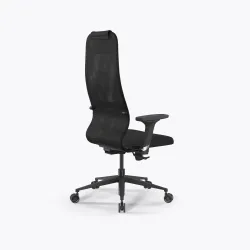 Кресло SynchroSit 8 B1-9D - X2+UMF(SY271) /Uh00/Wh12/D02P(M25.B11.G19.W26), Черный